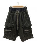 A.F ARTEFACTエーエフ アーティファクト）の古着「LOWCROTCH MILITARY WIDE SHORTS」｜ブラック