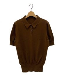 SUPER A MARKET（スーパーエーマーケット）の古着「Original Knit Polo shirt」｜ブラウン