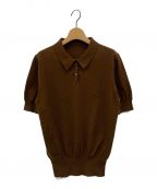 SUPER A MARKETスーパーエーマーケット）の古着「Original Knit Polo shirt」｜ブラウン