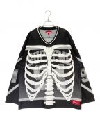 SUPREMEシュプリーム）の古着「Bones Hockey Jersey」｜ブラック