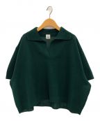 6(ROKU) BEAUTY&YOUTHロク ビューティーアンドユース）の古着「MILANO RIB SKKIPPER KNIT」｜グリーン