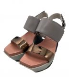 UNITED NUDEユナイテッドヌード）の古着「Delta Wedge Sandal」｜パープル×ピンク