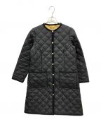 Traditional Weatherwear×green label relaxingトラディショナルウェザーウェア×グリーンレーベルリラクシング）の古着「別注ノーカラーキルティングコート」｜ネイビー