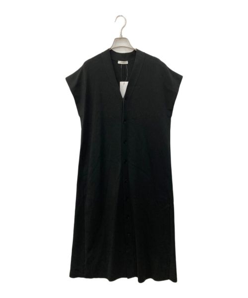 ATON（エイトン）ATON (エイトン) 50/2NATURAL DYED ORGANIC VEST DRESS　50/2ナチュラルダイドオーガニックベストドレス ブラック サイズ:SIZE01 未使用品の古着・服飾アイテム