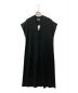 ATON（エイトン）の古着「50/2NATURAL DYED ORGANIC VEST DRESS　50/2ナチュラルダイドオーガニックベストドレス」｜ブラック