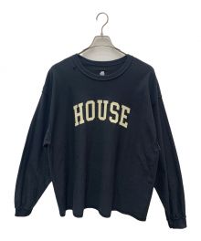 is-ness×journal standard L'essage（イズネス×ジャーナルスタンダード レサージュ）の古着「HOUSE T-SHIRTS」｜ブラック