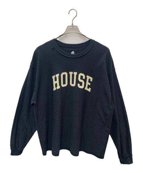 is-ness（イズネス）is-ness (イズネス) journal standard L'essage (ジャーナルスタンダード レサージュ) HOUSE T-SHIRTS ブラック サイズ: Free 未使用品の古着・服飾アイテム