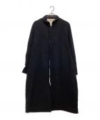 SUZUKI TAKAYUKIスズキタカユキ）の古着「stand fall collar coat」｜ブラック