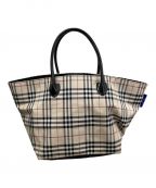 BURBERRY BLUE LABELバーバリーブルーレーベル）の古着「舟型ハンドバッグ」｜ベージュ