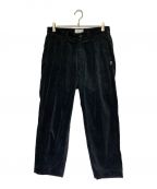 WTAPSダブルタップス）の古着「TUCK 02 CORDUROY TROUSERS」｜ブラック