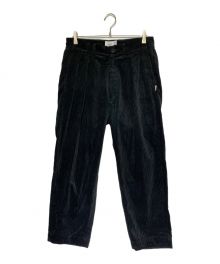 WTAPS（ダブルタップス）の古着「TUCK 02 CORDUROY TROUSERS」｜ブラック