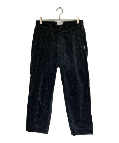 WTAPS（ダブルタップス）WTAPS (ダブルタップス) TUCK 02 CORDUROY TROUSERS ブラック サイズ:1 未使用品の古着・服飾アイテム