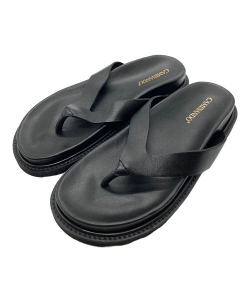 Caminando（カミナンド）Caminando (カミナンド) THONG SLIDES ブラック サイズ:7の古着・服飾アイテム