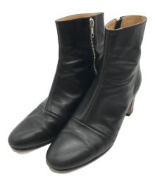 STEVEN ALAN（スティーブンアラン）の古着「LEATHER SHORT BOOTS」｜ブラック