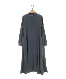 Graphpaper（グラフペーパー）の古着「Satin band collar dress」｜グレー