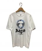 Aape BY A BATHING APEエーエイプ バイ アベイシングエイプ）の古着「Tシャツ」｜ホワイト