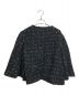 DEPAREILLE (デパリエ) TWEED CHECK FLARE SLEEVE JACKET ブラック サイズ:M：20000円