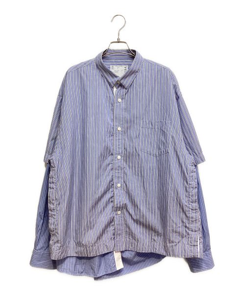 sacai（サカイ）sacai (サカイ) Cotton Poplin L/S Shirt (コットンポプリンロングスリーブシャツ) ブルー サイズ:4の古着・服飾アイテム