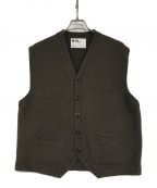 MHLエムエイチエル）の古着「FELTED WOOL VEST/フェルテッドウールベスト」｜ブラウン