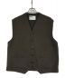 MHL（エムエイチエル）の古着「FELTED WOOL VEST/フェルテッドウールベスト」｜ブラウン