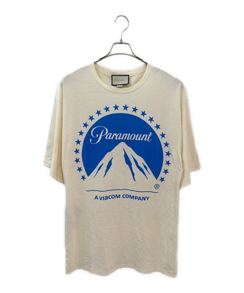 GUCCI（グッチ）GUCCI (グッチ) Paramount オーバーサイズ Tシャツ アイボリー サイズ:XSの古着・服飾アイテム