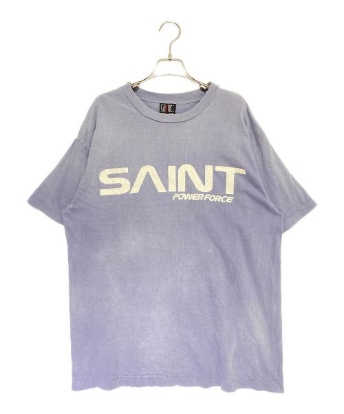 SAINT MICHAEL（セントマイケル）SAINT MICHAEL (セントマイケル) SS TEE M6 ブルー サイズ:Lの古着・服飾アイテム