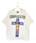 SAINT MICHAEL×河村康輔セントマイケル×）の古着「KK/SS TEE / COMPLICATED」｜ホワイト