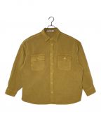 COOTIE PRODUCTIONSクーティープロダクツ）の古着「Pigment Dyed Hard Twisted Yarn CPO Jacket」｜イエロー