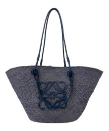 LOEWE（ロエベ）の古着「ANAGRAM BASKET BAG DENIM BLUE」｜ブルー