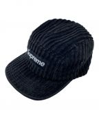 SUPREMEシュプリーム）の古着「Fine Wale Corduroy Camp Cap」｜ブラック