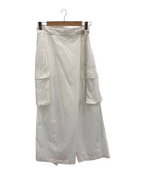 buoybuoy（ブイ）buoybuoy (ブイ) ORGANIC LIP-STOP RAP PANTS ホワイト サイズ:Fの古着・服飾アイテム