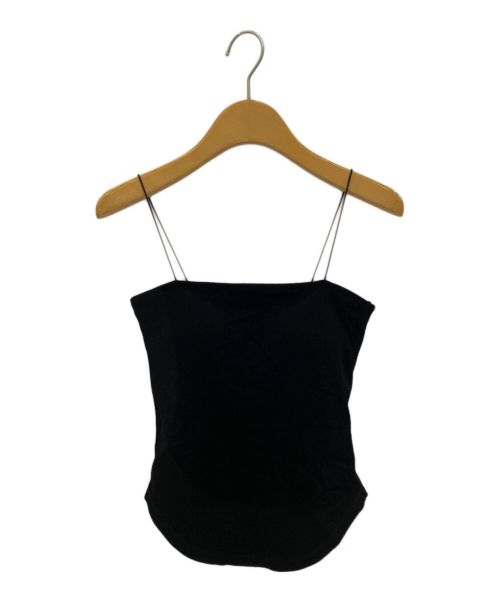 CLANE（クラネ）CLANE (クラネ) THIN CODE CAMISOLE ブラック サイズ:1の古着・服飾アイテム