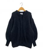 CLANEクラネ）の古着「COLOR MOHAIR SHAGGY CARDIGAN」｜ブラック