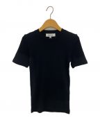 ENFOLDエンフォルド）の古着「WASHABLE COMPACT BASIC T-SHIRT」｜ブラック