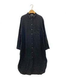 EVERYDAY I LIKE.（エヴリデイ アイ ライク）の古着「Linen Shirt ドレス」｜ブラック