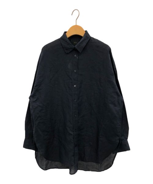 Spick and Span（スピックアンドスパン）Spick and Span (スピックアンドスパン) HEMPローンルーズシャツ ネイビー サイズ:-の古着・服飾アイテム