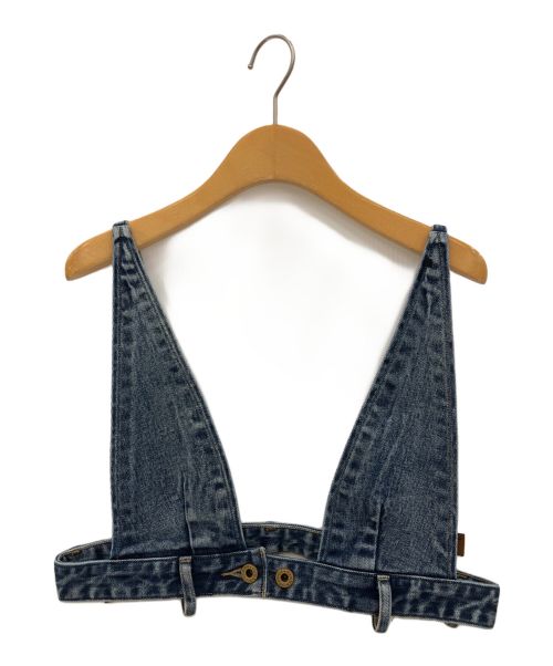 Spick and Span（スピックアンドスパン）Spick and Span (スピックアンドスパン) 5 1/2 REMAKE DENIM BUSTIER インディゴ サイズ:Fの古着・服飾アイテム