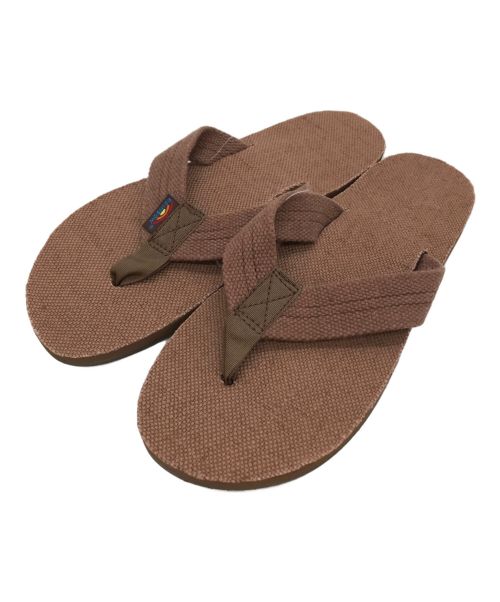 RAINBOW SANDALS（レインボーサンダル）RAINBOW SANDALS (レインボーサンダル) RAINBOW Sandals SINGLE LAYER - HEMP ブラウン サイズ:S 未使用品の古着・服飾アイテム