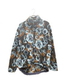 NAPA by MARTINE ROSE（ナパ バイ マーティンローズ）の古着「Floral Fleece/フリースジャケット」｜ブルー