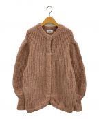 CLANEクラネ）の古着「COLOR MOHAIR SHAGGY CARDIGAN」｜ピンク