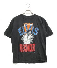 バンドTシャツ（バンドTシャツ）の古着「90s PLAY BILL(プレイビル) ELVIS PRESLEY(エルヴィスプレイリー) バンドTシャツ」｜ブラック