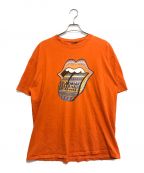 バンドTシャツバンドTシャツ）の古着「90s THE ROLLING STONES(ザ・ローリング・ストーンズ) ヴィンテージバンドTシャツ」｜オレンジ