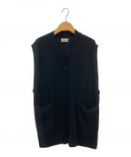 WANDERUNGワンデルング）の古着「Cotton Cashmere side open vest」｜ブラック