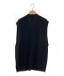 WANDERUNG (ワンデルング) Cotton Cashmere side open vest ブラック サイズ:FREE：6000円