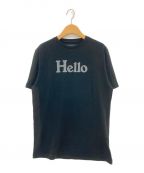 MADISON BLUEマディソンブルー）の古着「HELLO CREW NECK TEE」｜ブラック