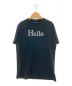 MADISON BLUE（マディソンブルー）の古着「HELLO CREW NECK TEE」｜ブラック