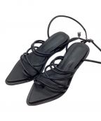 ALM.アルム）の古着「CESARIO LEATHER SANDALS」｜ブラック