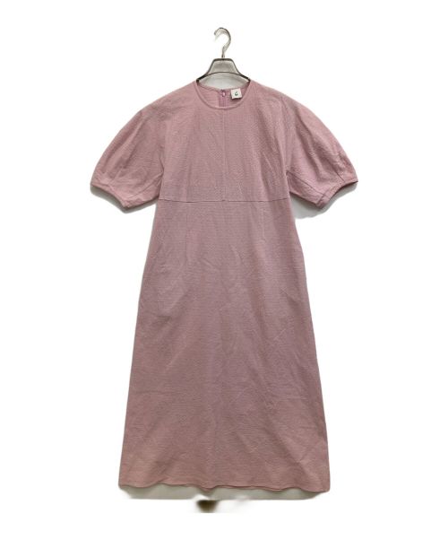 6(ROKU) BEAUTY&YOUTH（ロク ビューティーアンドユース）6(ROKU) BEAUTY&YOUTH (ロク ビューティーアンドユース) VOLUME SLEEVE DRESS/ワンピース ピンク サイズ:38の古着・服飾アイテム