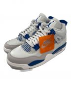 NIKEナイキ）の古着「JORDAN BRAND AIR JORDAN 4 RETRO (GS) OFF」｜ホワイト×ブルー