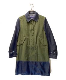 JUNYA WATANABE COMME des GARCONS（(ジュンヤワタナベ コムデギャルソン）の古着「デニム切替コート」｜オリーブ